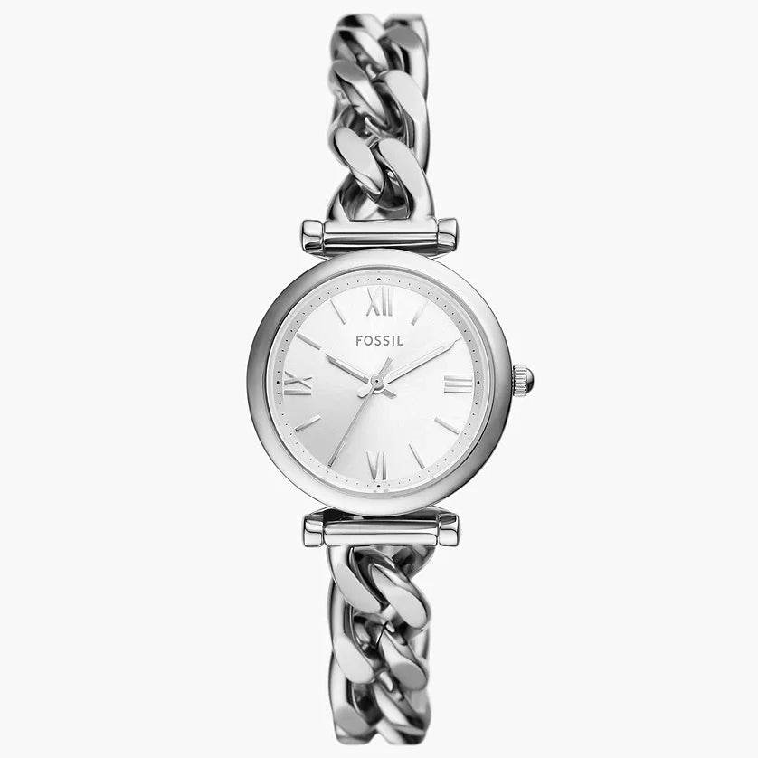 Reloj Fossil Carlie de dama correa de metal