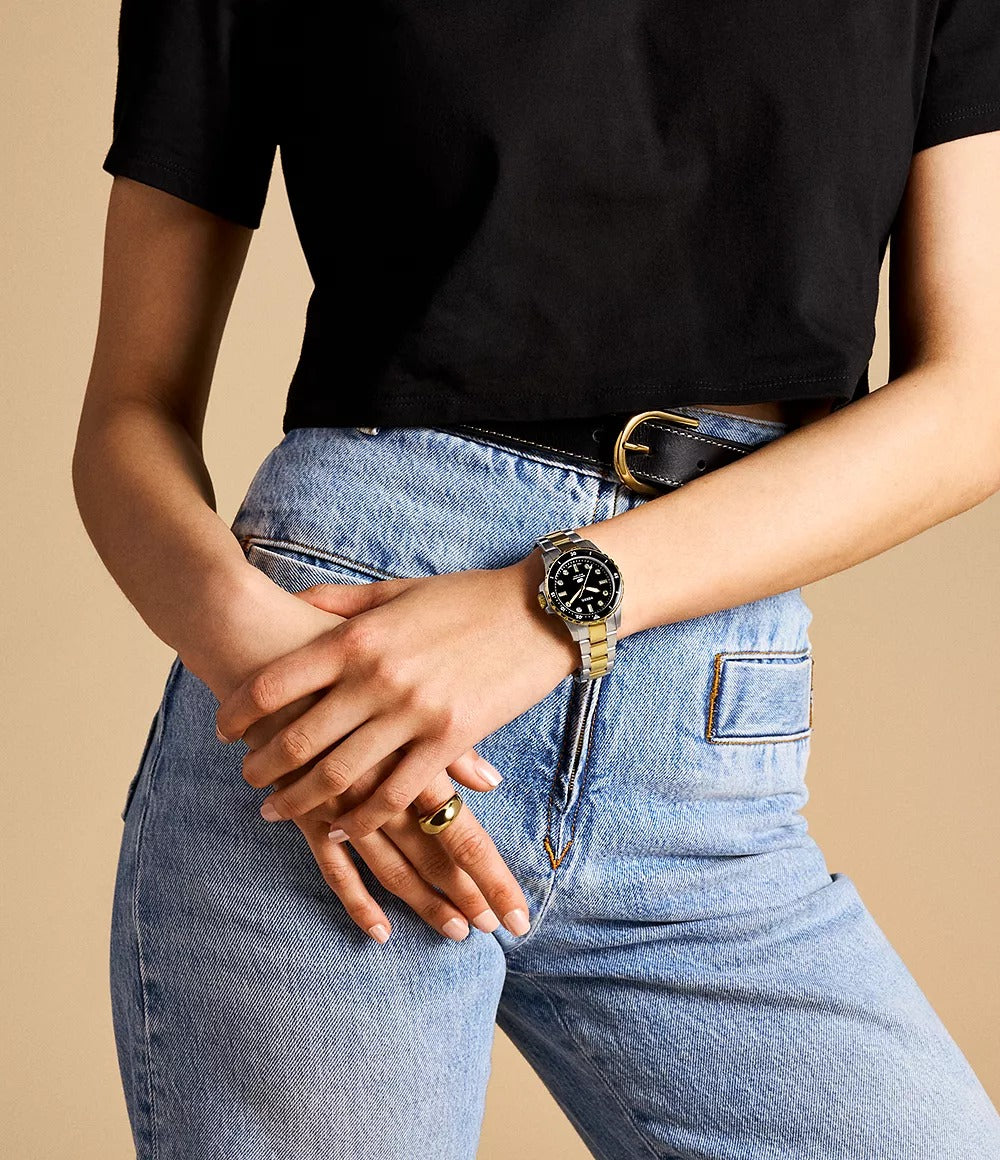 Reloj Fossil Blue Dive para mujer pulsera de metal