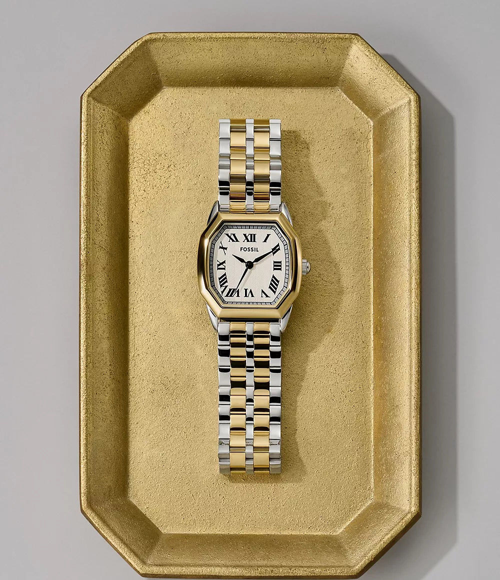 Reloj Fossil Harlow de mujer banda de metal 27 mm