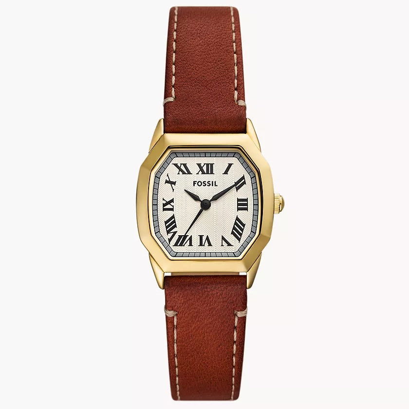 Reloj Fossil Harlow de dama correa de piel 27 mm