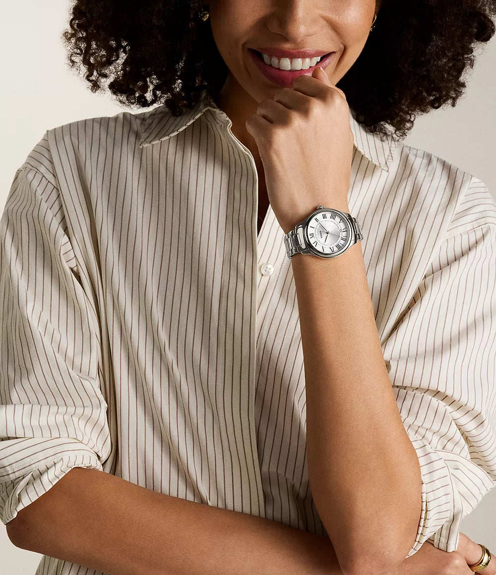 Reloj Fossil Gilmore de dama pulsera de metal 38mm