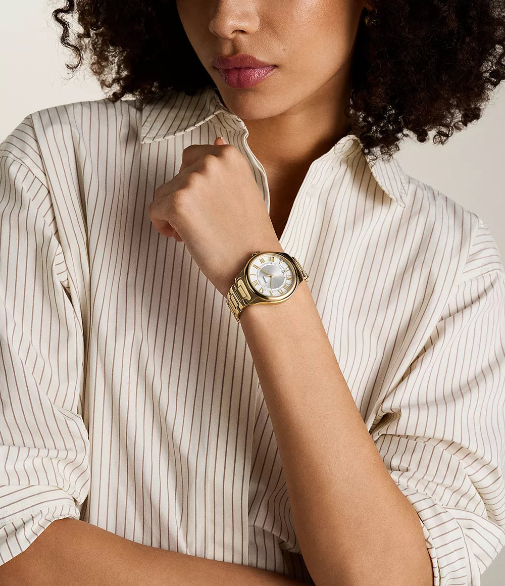 Reloj Fossil Gilmore de dama pulsera de metal 38mm