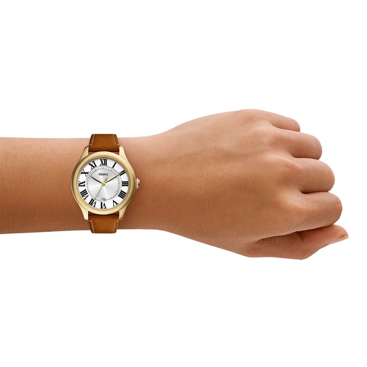 Reloj Fossil Gilmore de dama correa de piel 38mm