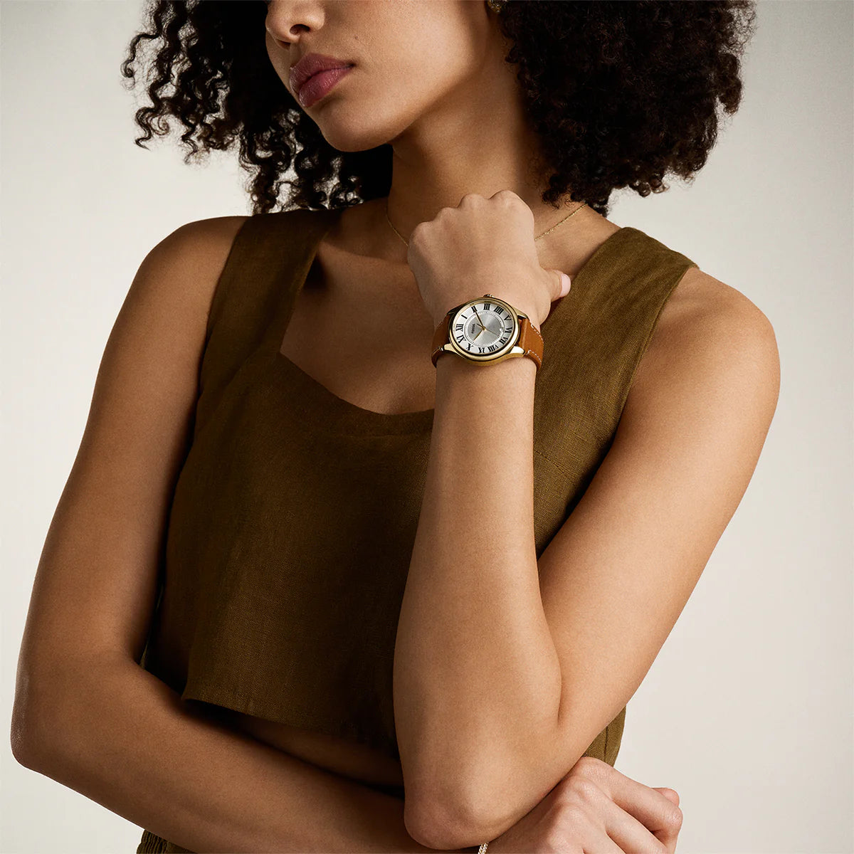 Reloj Fossil Gilmore de dama correa de piel 38mm