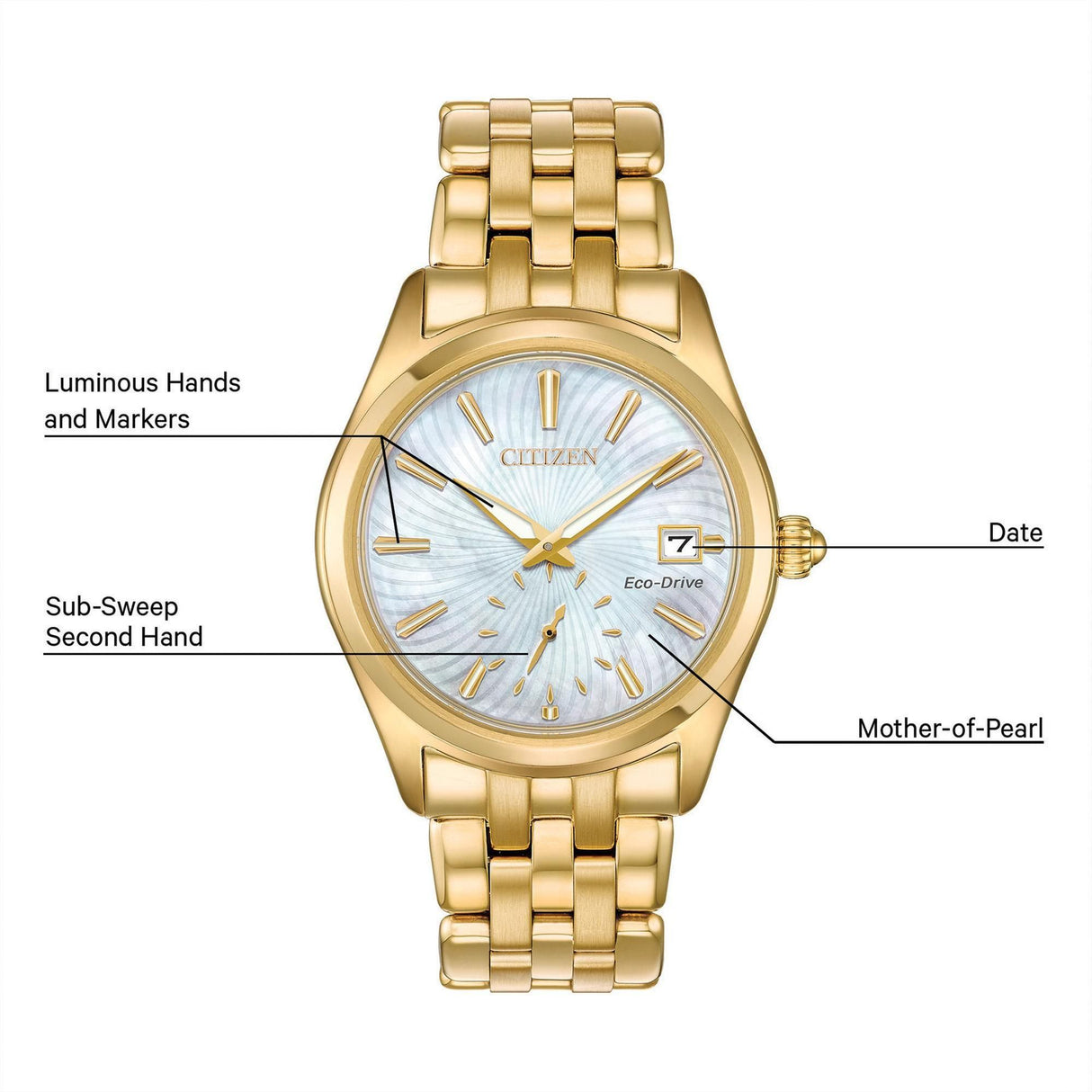 EV1032-51D Reloj Citizen de mujer pulsera de metal