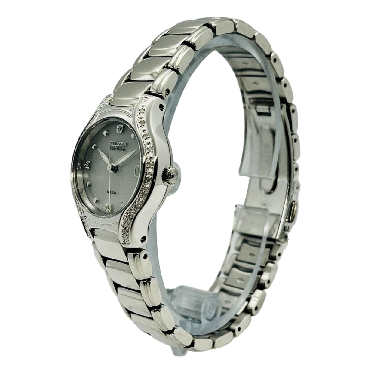 EW0970-51B Reloj Citizen Eco-Drive Silhouette de dama correa de metal