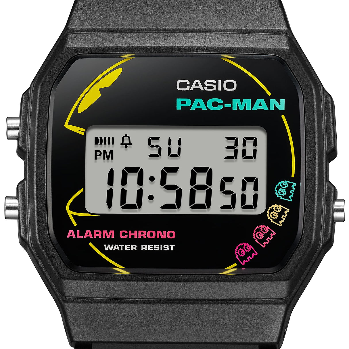 F-91WPC-1A Reloj Casio Pac-Man pulsera de caucho