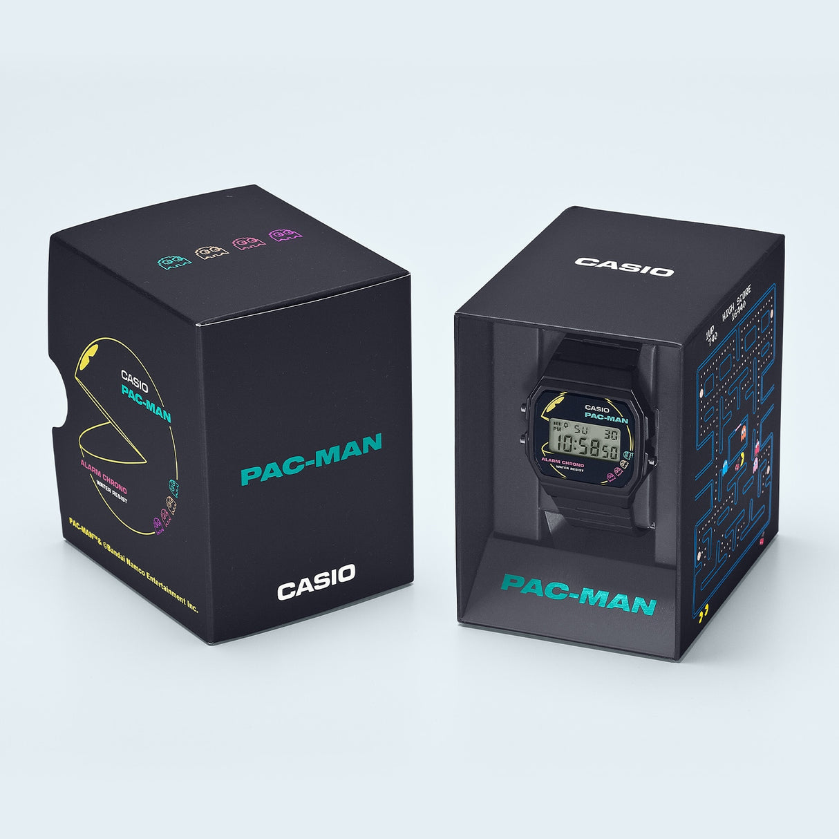 F-91WPC-1A Reloj Casio Pac-Man pulsera de caucho