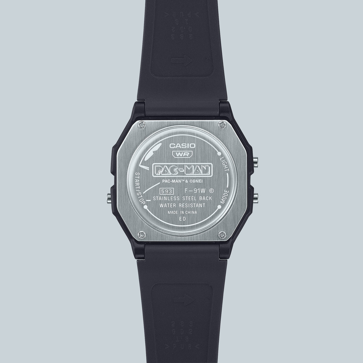 F-91WPC-1A Reloj Casio Pac-Man pulsera de caucho