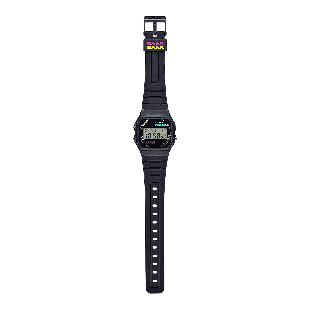 F-91WPC-1A Reloj Casio Pac-Man pulsera de caucho
