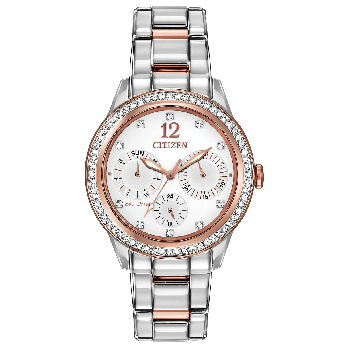 FD2016-51A Reloj Citizen Silhouette Crystal de dama pulsera de metal