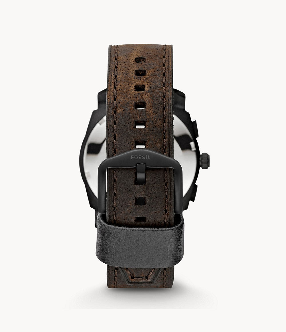 Reloj Fossil Machine de hombre pulsera de cuero 42 mm