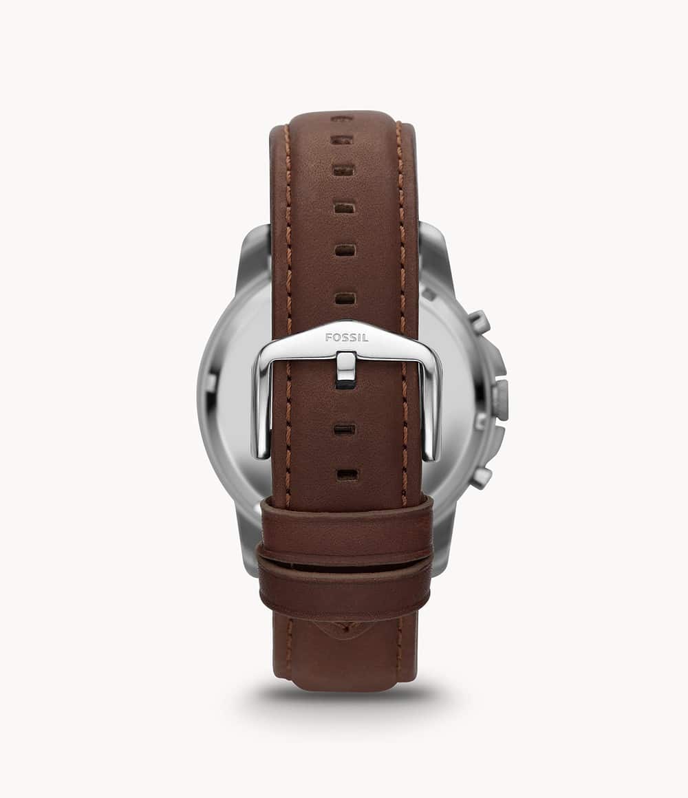 Reloj Fossil Grant de hombre banda de piel 44 mm