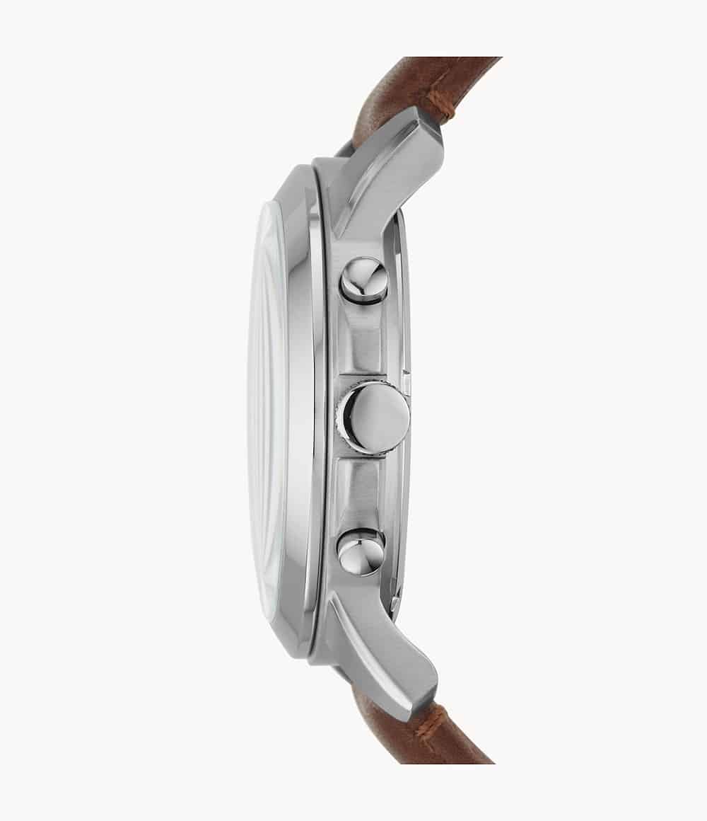 Reloj Fossil Grant de hombre banda de piel 44 mm