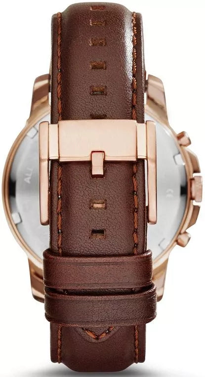 Reloj Fossil Grant de hombre banda de piel 44 mm