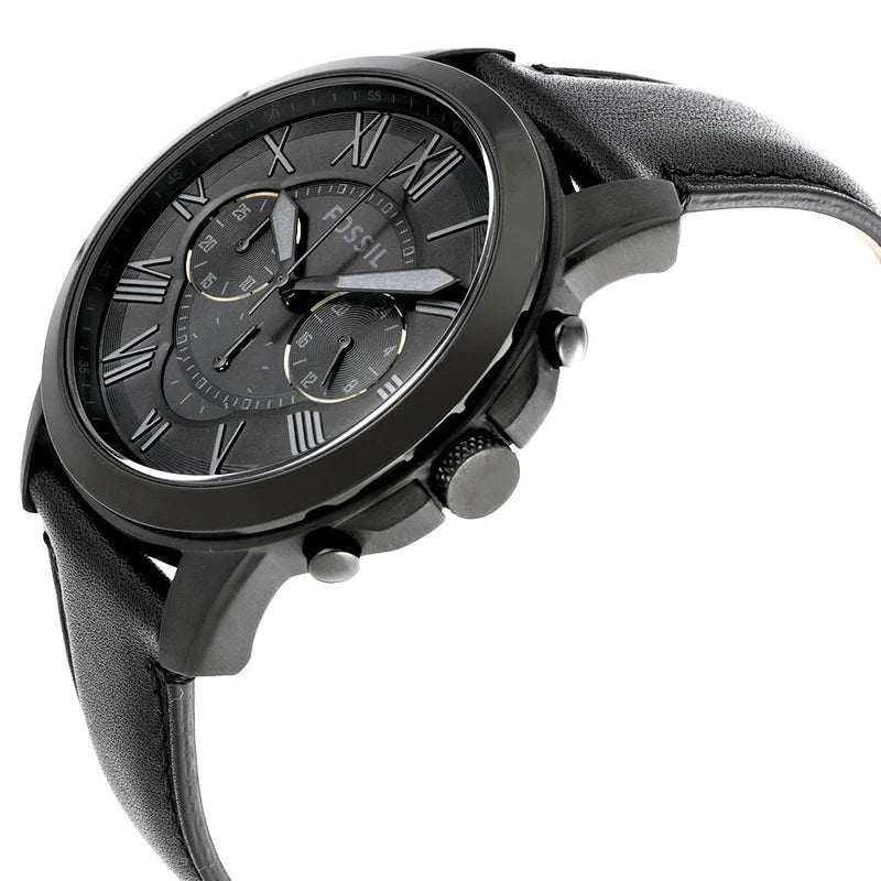 Reloj Fossil Grant de hombre banda de piel 44 mm