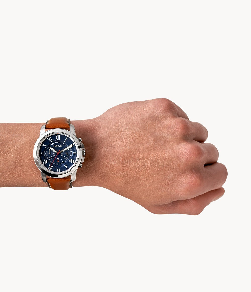 Fossil Neutra reloj Análogo para Caballero Correa de Cuero