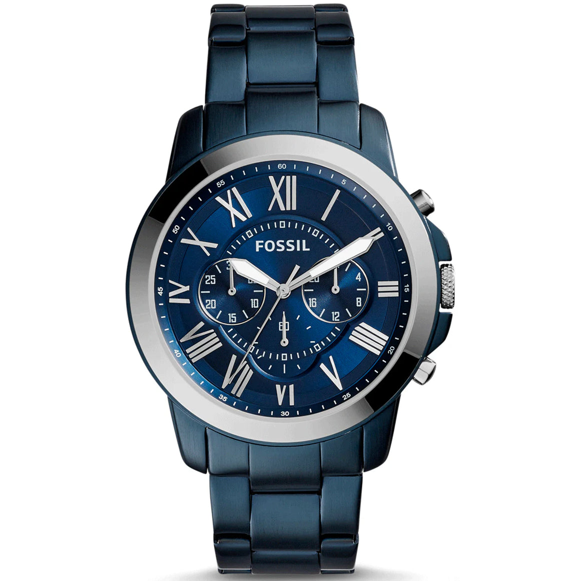 Reloj Fossil Grant de hombre banda de metal 43 mm