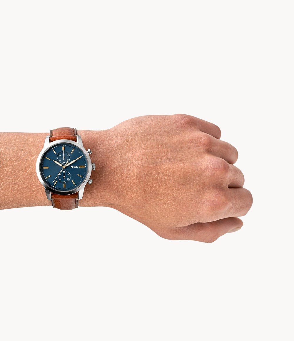 Reloj Fossil Townsman de hombre correa de cuero 44mm