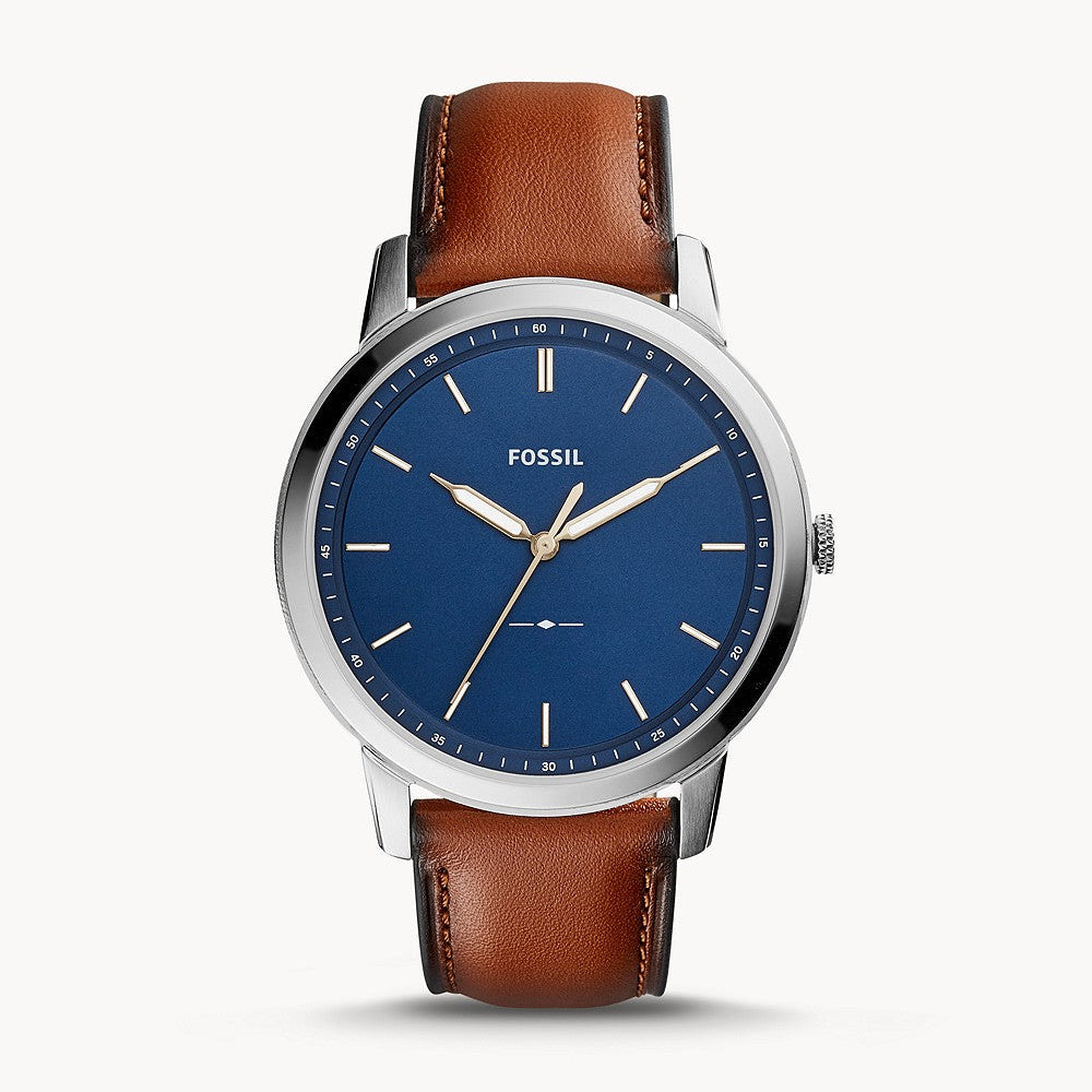 Fossil The Minimalist Reloj para Hombre Análogo Pulsera de Cuero