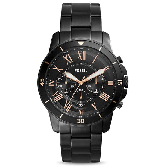 Reloj Fossil Grant de hombre banda de metal 43 mm