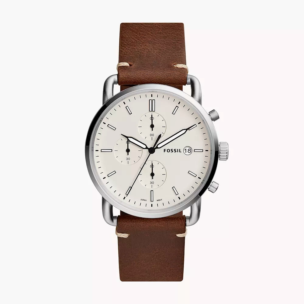 Fossil The Commuter Reloj Análogo de Cuero para Hombre