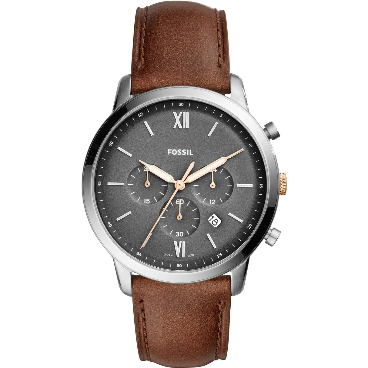 Fossil Neutra reloj Análogo para Caballero Correa de Cuero