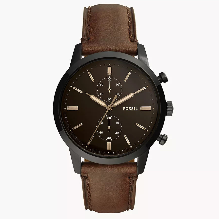 Reloj Fossil Townsman de hombre correa de cuero 44mm