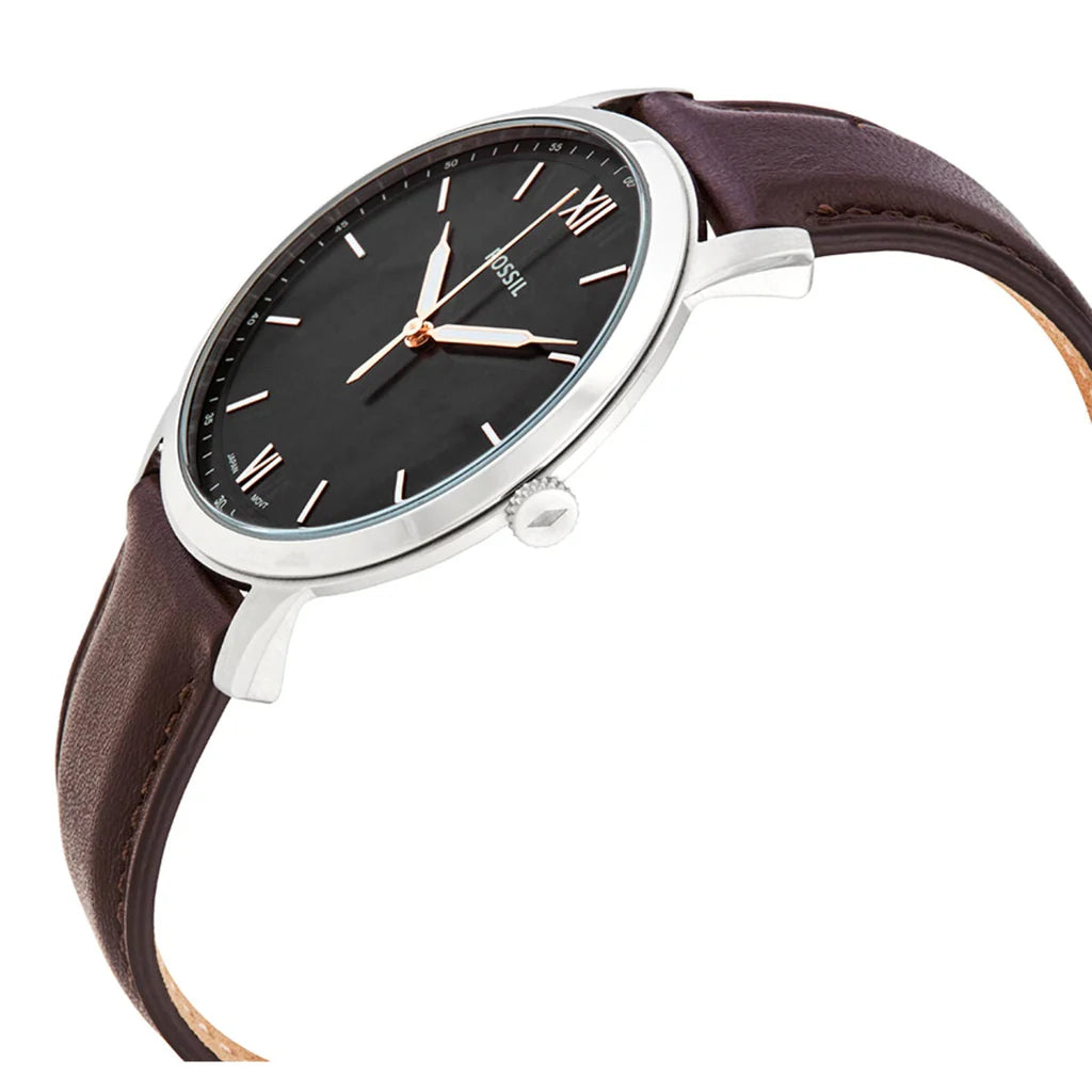 Fossil The Minimalist Reloj para Hombre Análogo Pulsera de Cuero