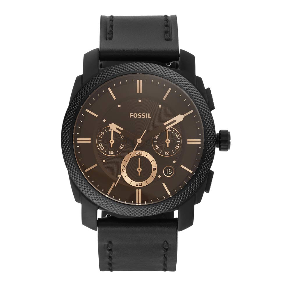 Reloj Fossil Machine de hombre pulsera de cuero 42 mm