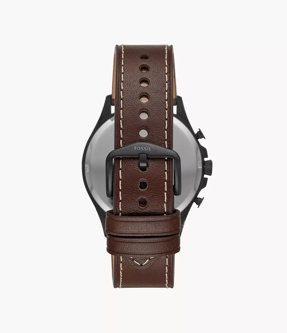 Reloj Fossil Forrester de hombre pulsera de cuero 46mm