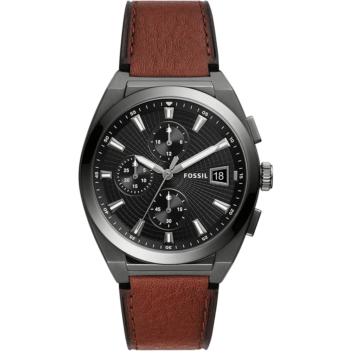 Reloj Fossil Everett de hombre banda de piel 42 mm