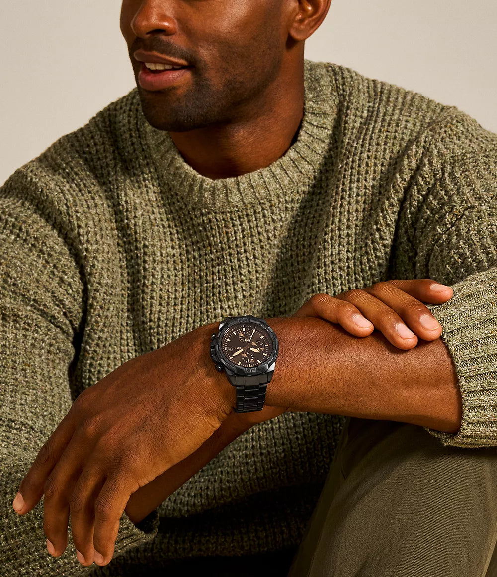 Fossil Bronson Reloj Análogo para Hombre Pulsera de Metal