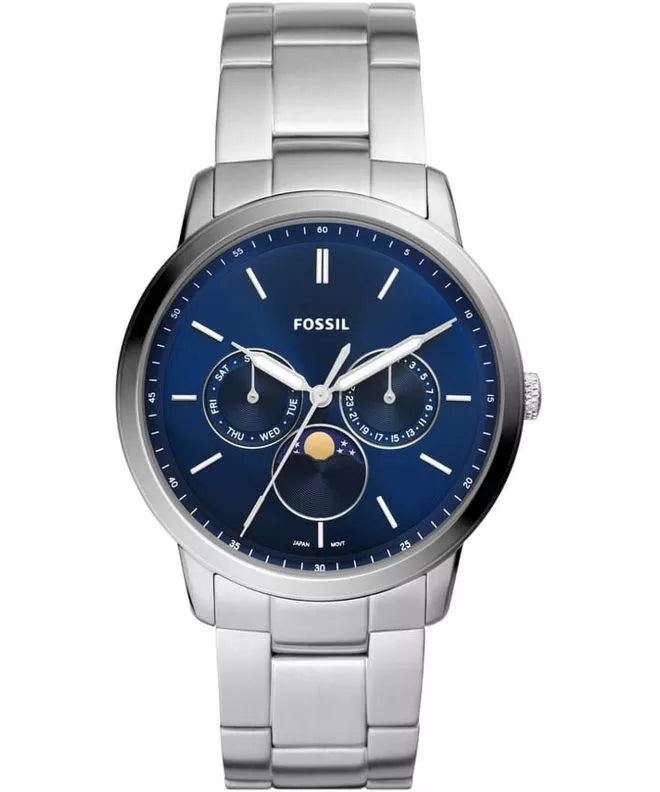 Reloj Fossil Moonphase de hombre banda de metal