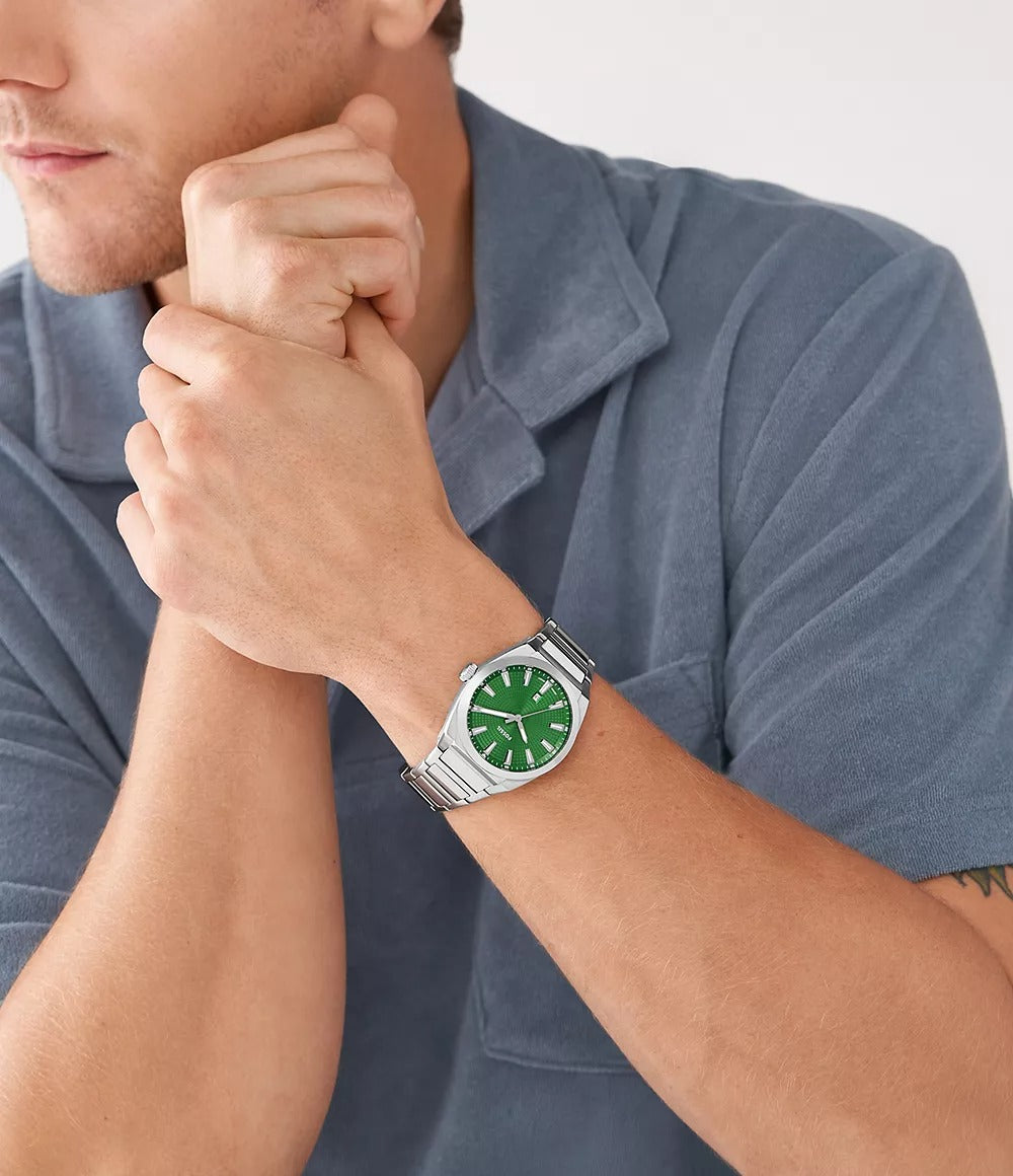 Fossil Everett Reloj para Hombre Análogo Pulsera de Metal