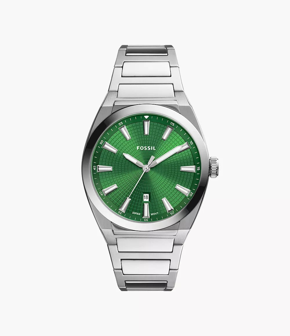 Fossil Everett Reloj para Hombre Análogo Pulsera de Metal