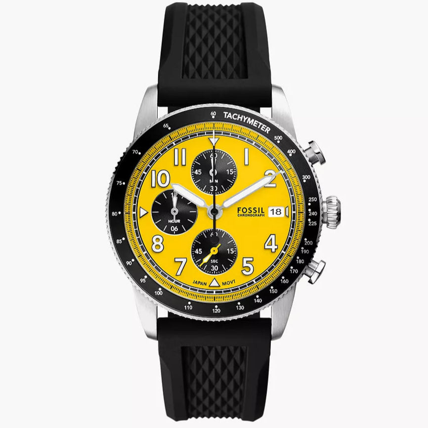 Reloj Fossil Sport Tourer de caballero correa de resina 42 mm