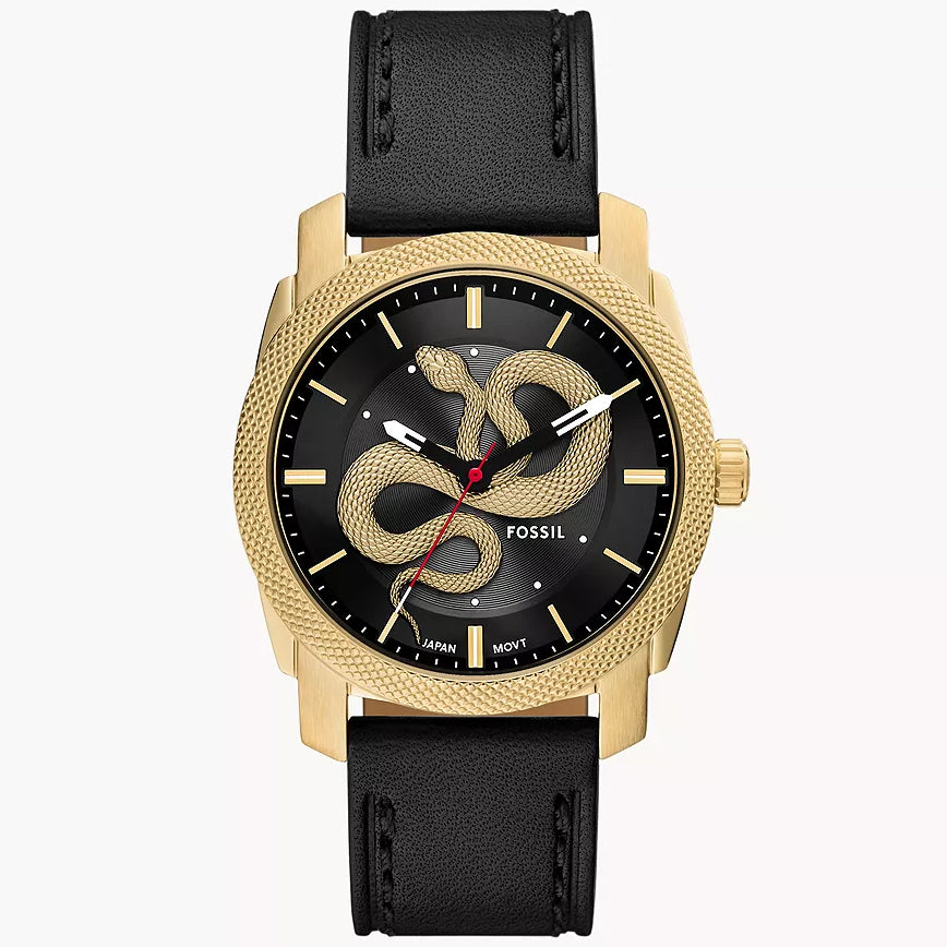 Reloj Fossil Machine de caballero correa de cuero 42 mm