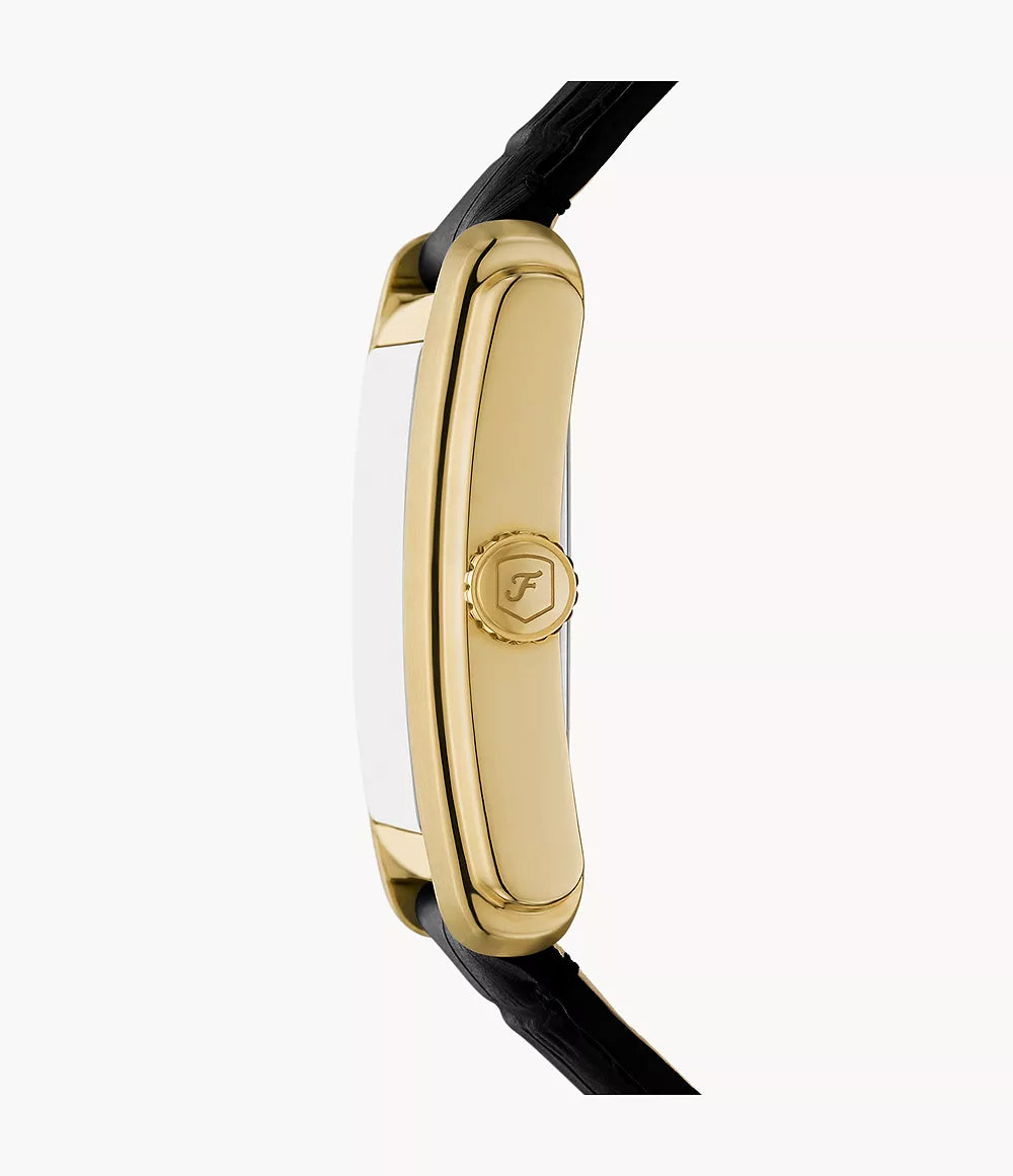 Reloj Fossil Carraway para caballero pulsera de cuero cuadrado