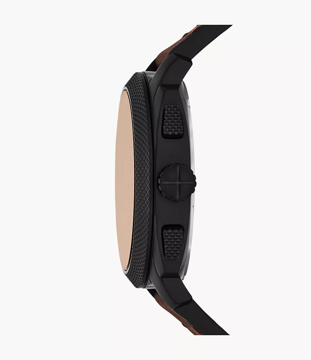 Reloj Fossil Machine de hombre banda de piel 44 mm