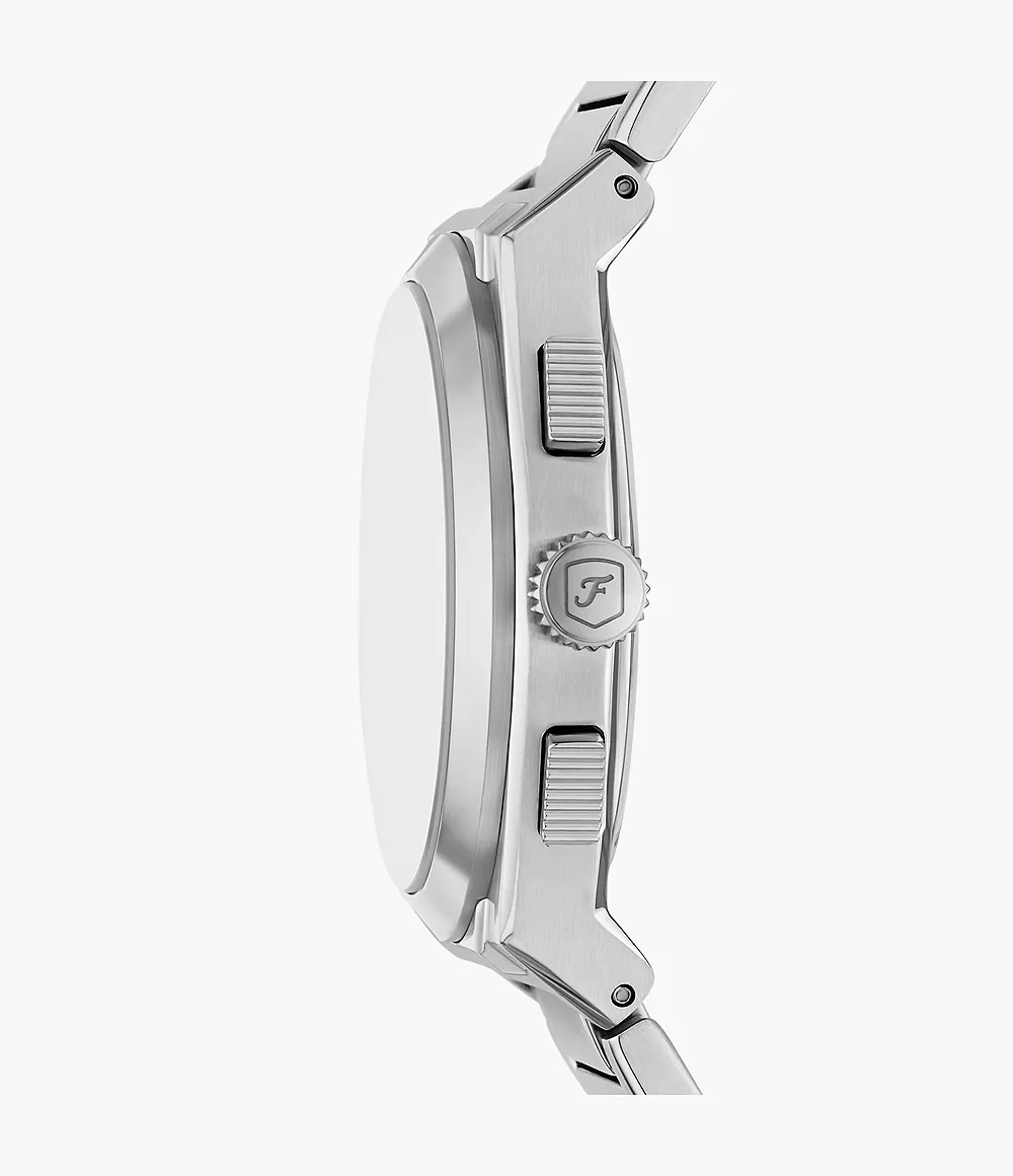 Reloj Fossil Everett Smoke de hombre banda de metal 44 mm