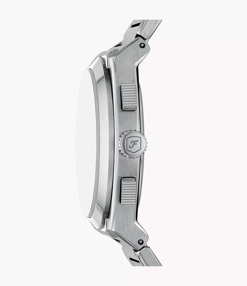 Reloj Fossil Everett Smoke de hombre banda de metal 44 mm