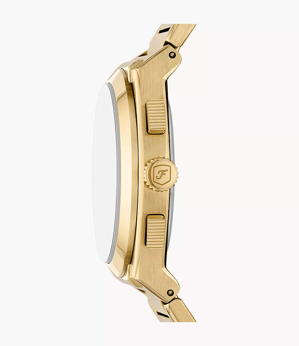 Reloj Fossil Everett Smoke de hombre banda de metal 44 mm