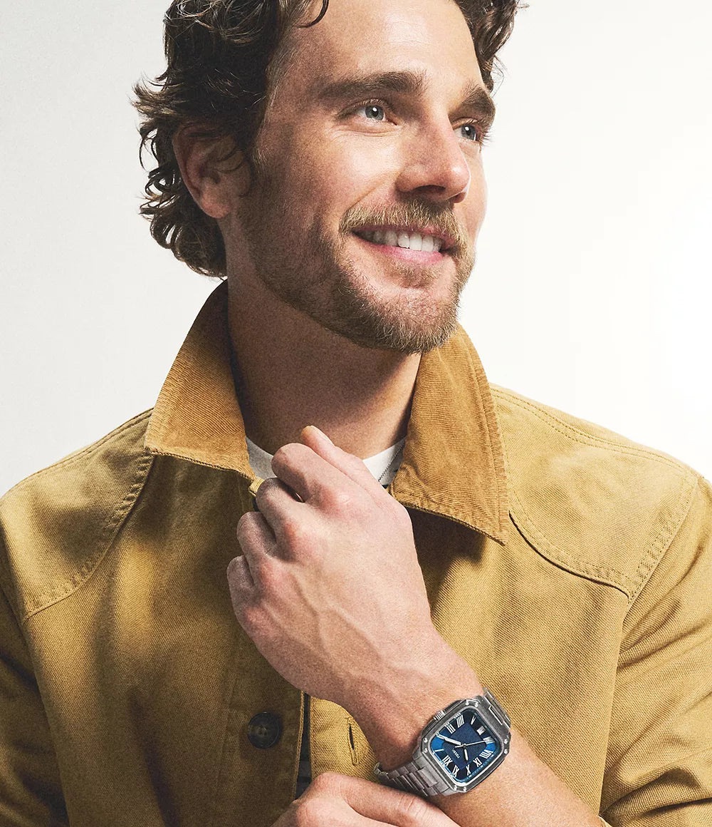 Reloj Fossil Crosby de caballero pulsera de metal 42 mm