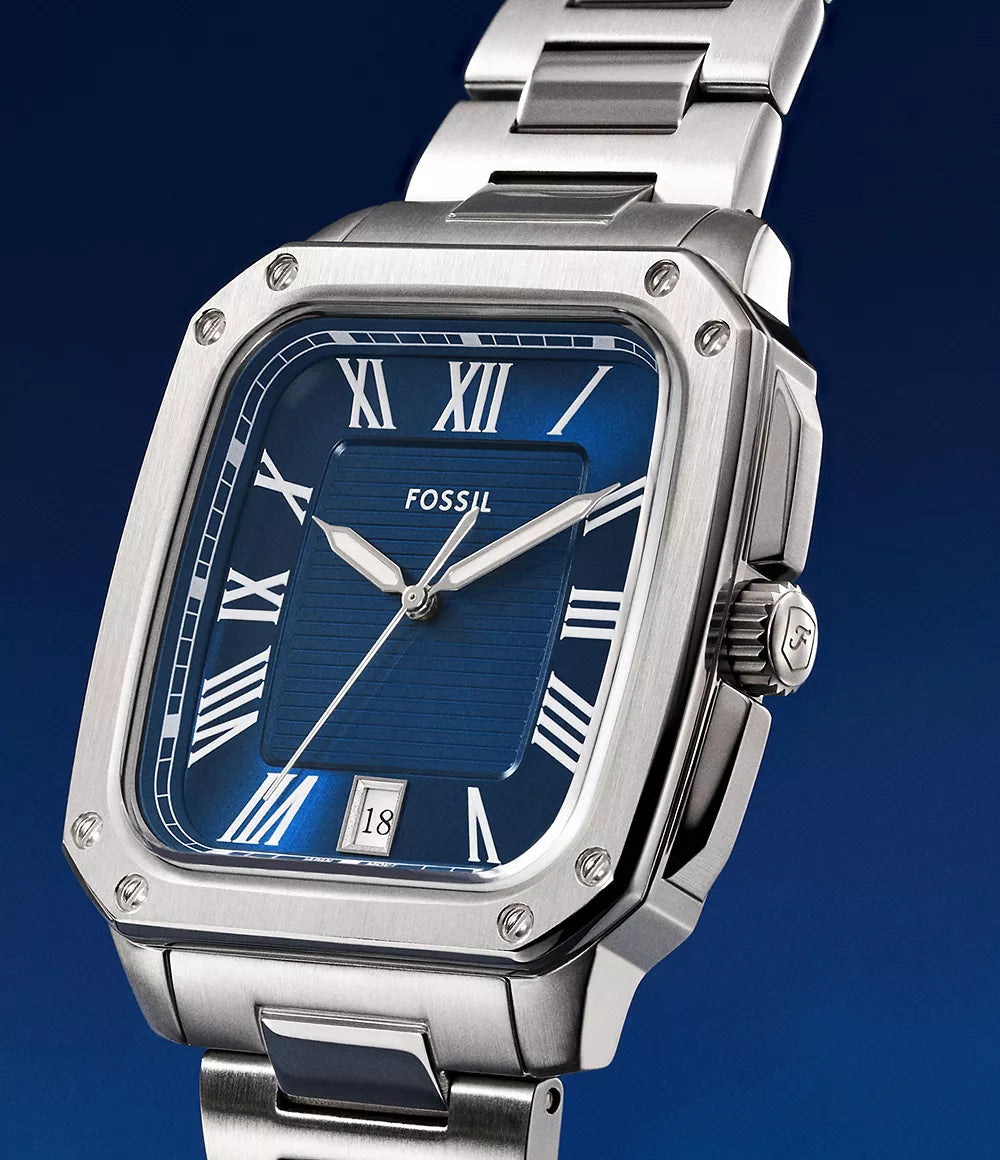 Reloj Fossil Crosby de caballero pulsera de metal 42 mm