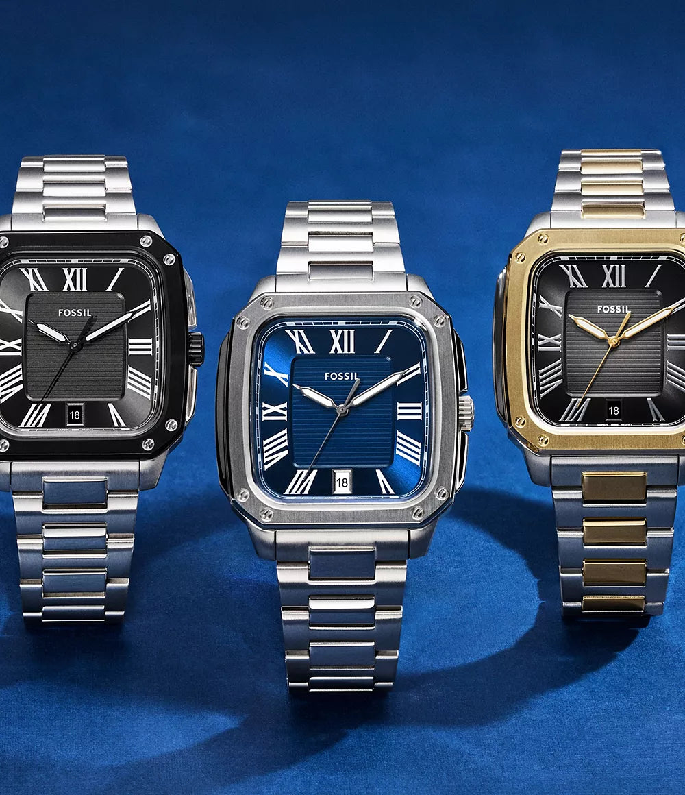 Reloj Fossil Crosby de caballero pulsera de metal 42 mm