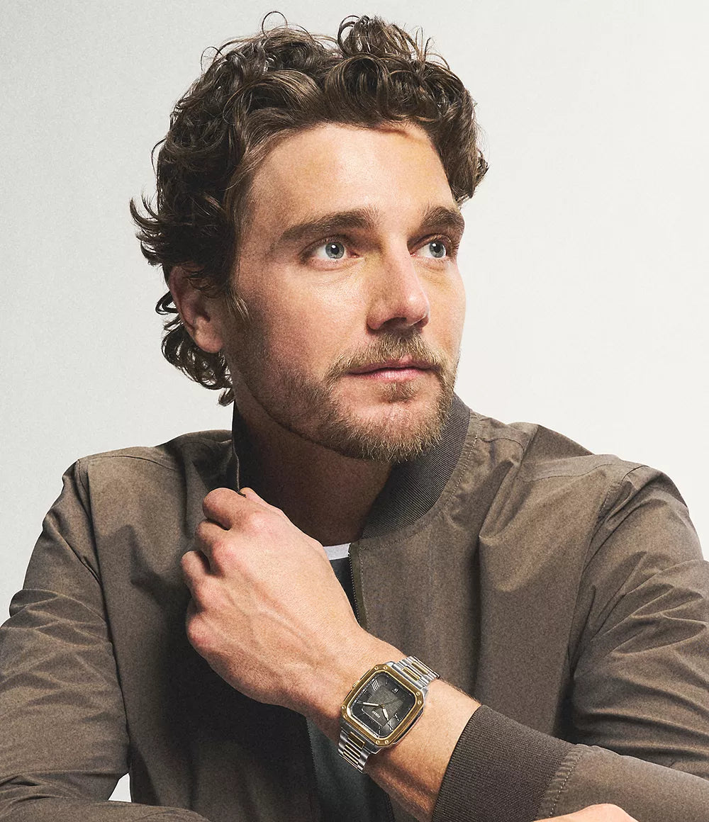 Reloj Fossil Crosby de caballero pulsera de metal 42 mm