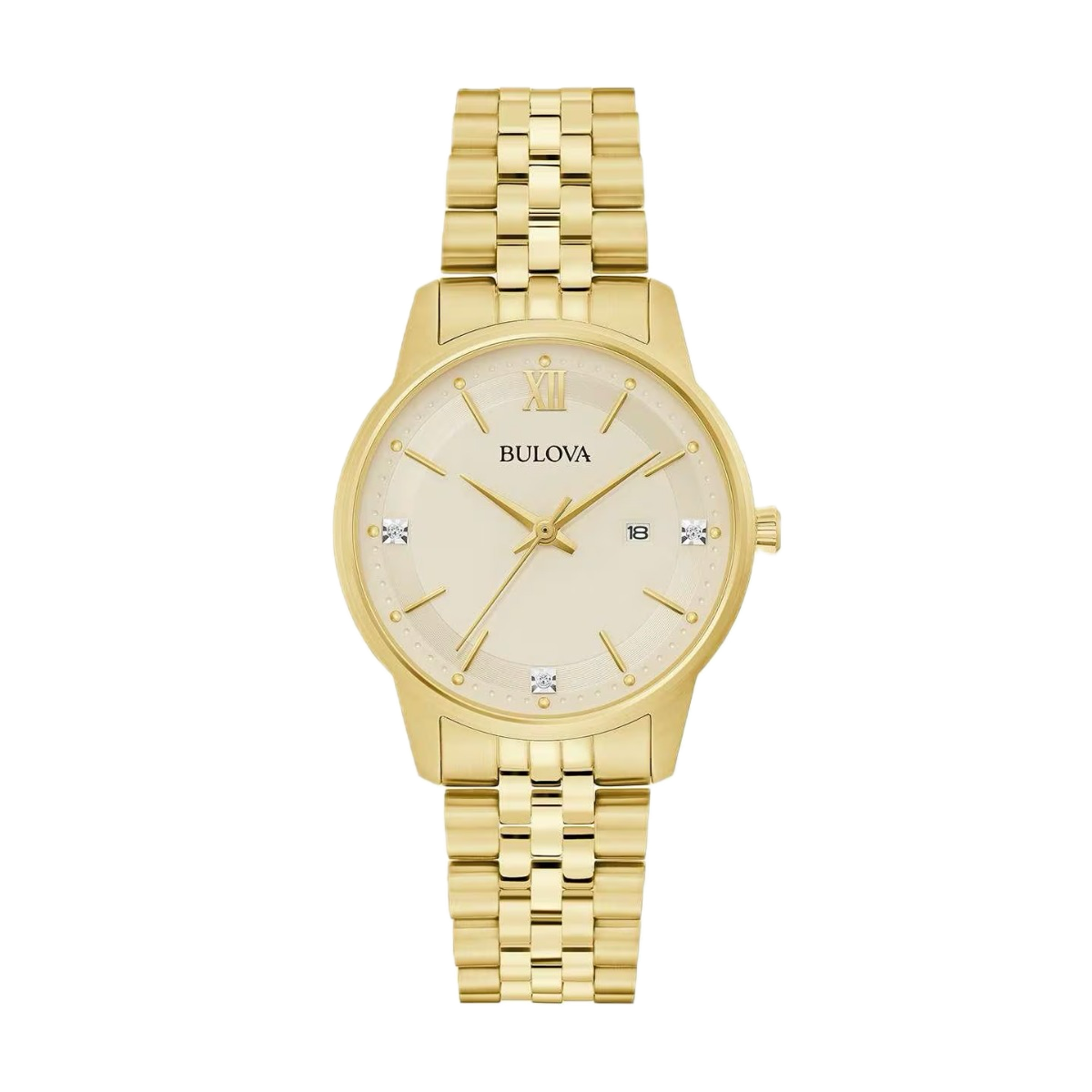 97P155 Reloj Bulova Sutton Diamond de mujer correa de metal