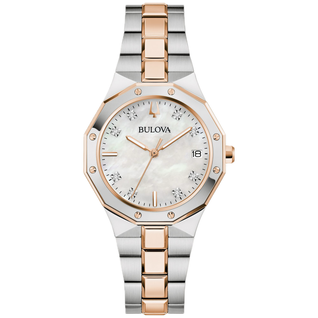98P235 Reloj Bulova Prestige Diamond de dama correa de metal