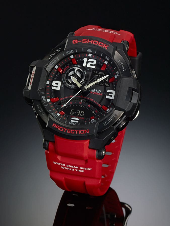 GA-1000 Reloj G-Shock Pulsera de Resina para Hombre Doble hora
